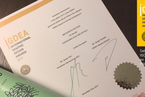 Olis Can Catala -Veredictas International Graphic Design Awards packaging